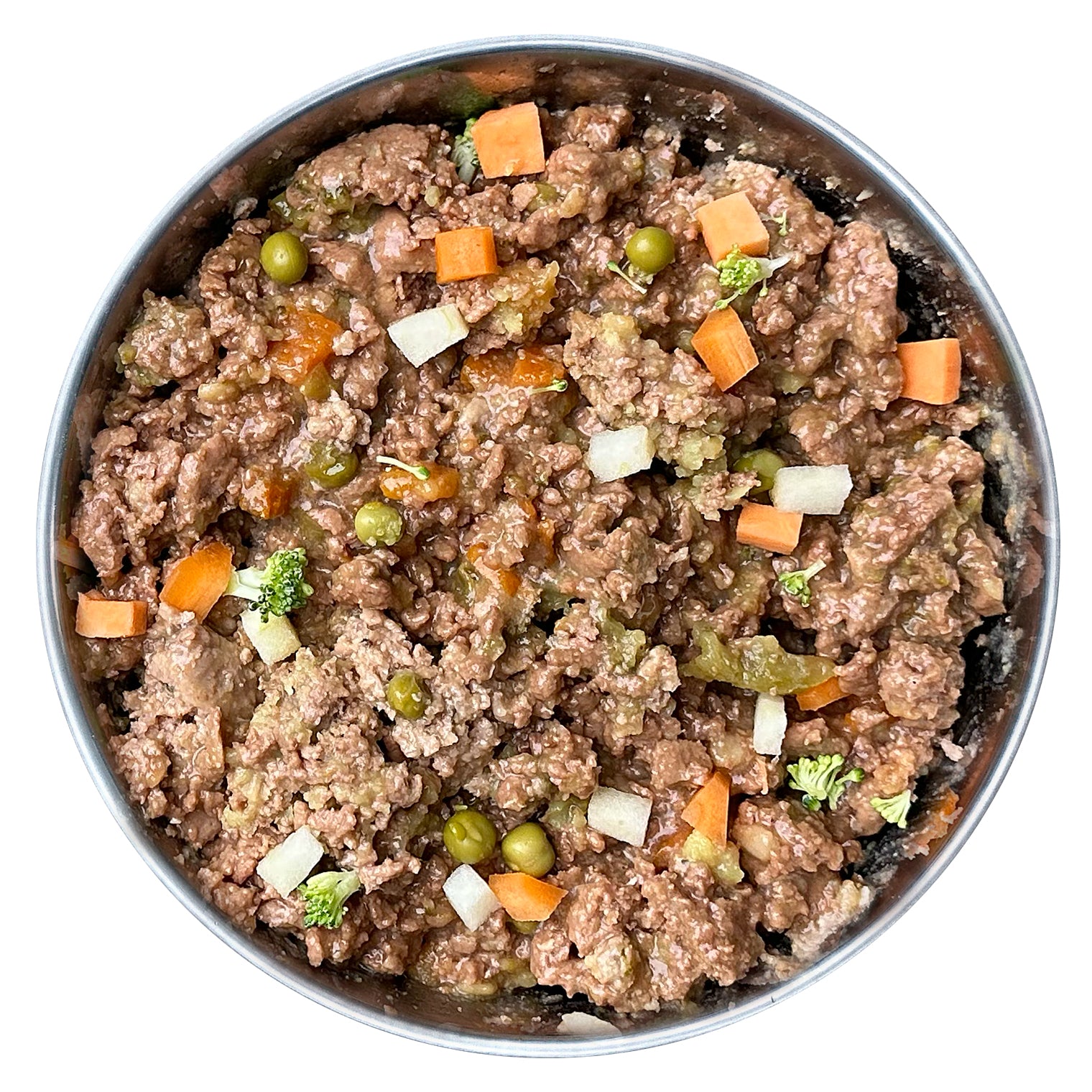 Indyk z słodkimi ziemniakami, groszkiem i szpinakiem (400g)
