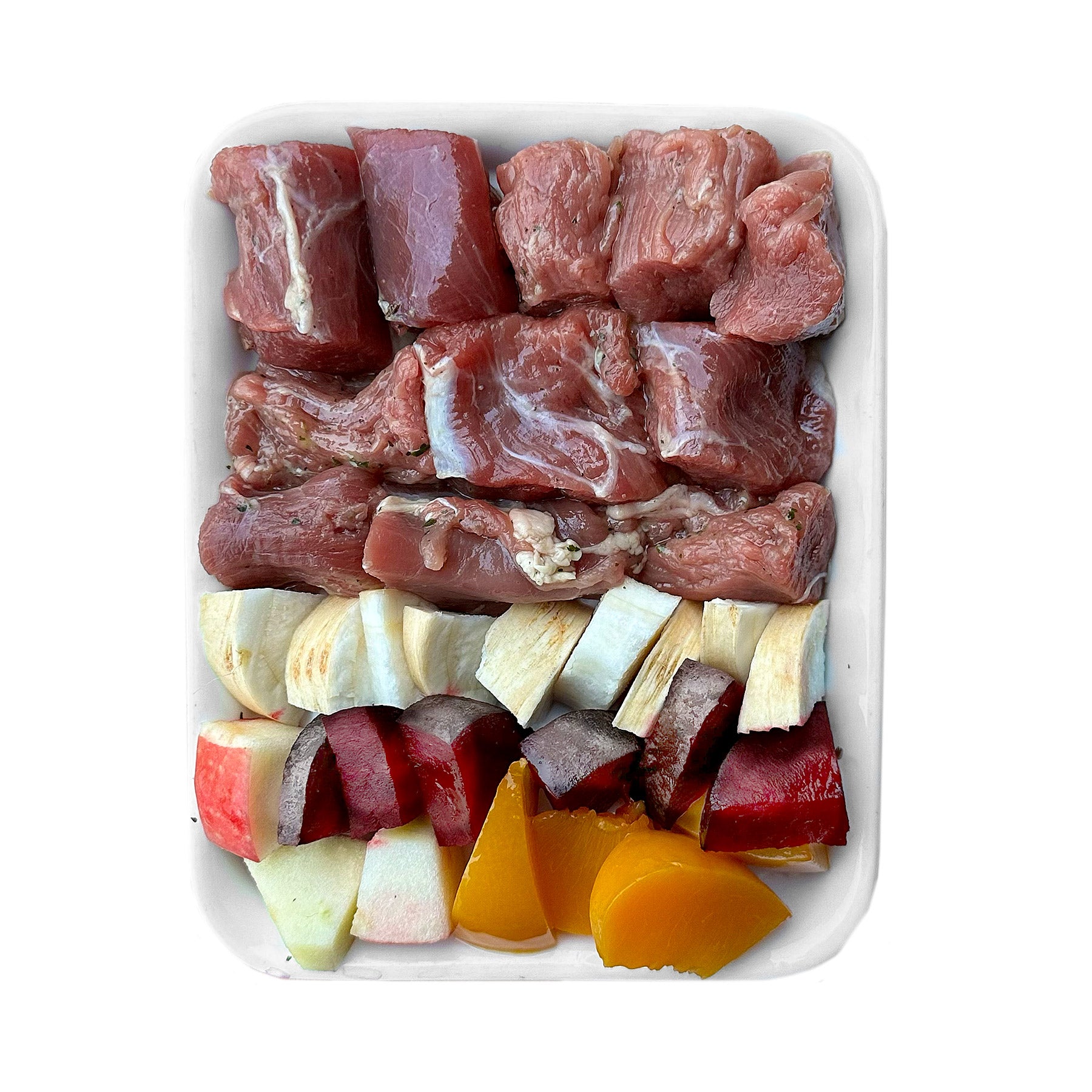 Koza z maniokiem, marchewką i brzoskwinią (mrożone, 500g)